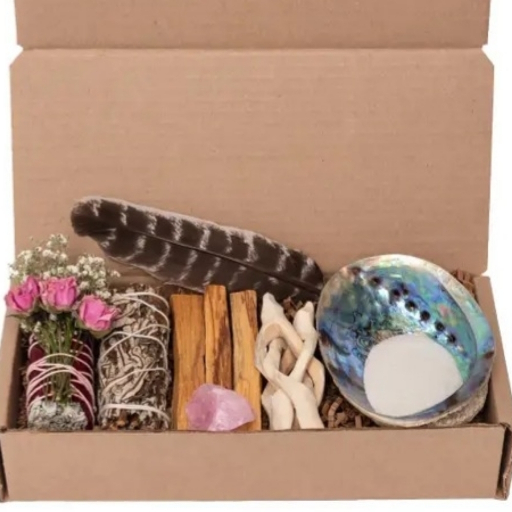 Love & Harmony Floral Bundle W/Palo Santo & Rose Quartz
